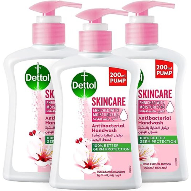DETTOL-SKIN-CARE-HAND-WASH-200-ML, antibacterial, germ protection