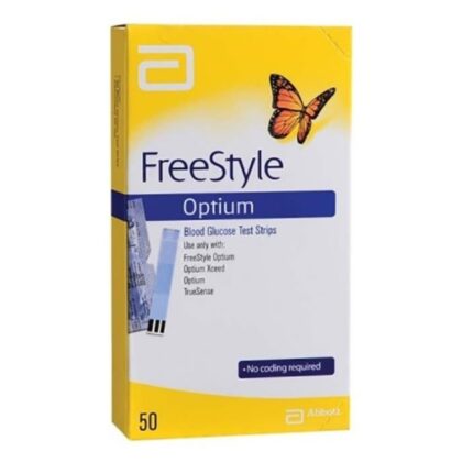 FREE-STYLE-OPTIUM-STRIPS, blood glucose test strips, diabetes