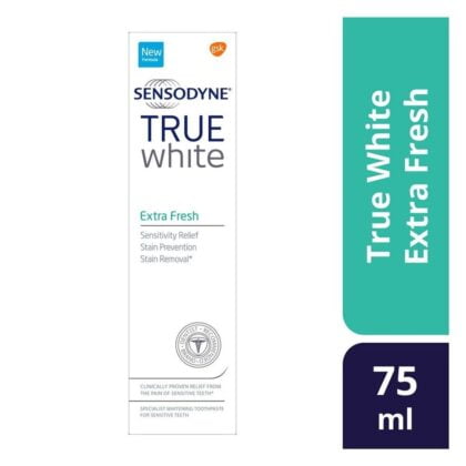 SENSODYNE-TRUE-WHITE-Toothpaste, true white, extra fresh, dental health