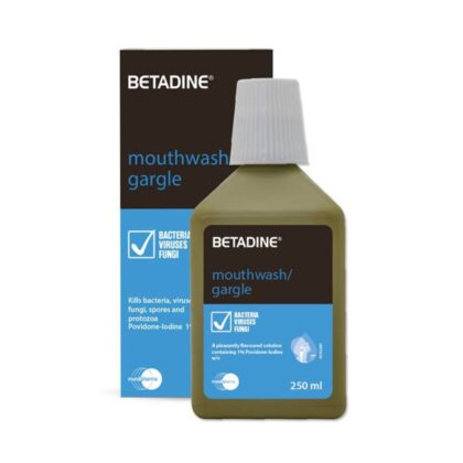 betadine mouthwash, dental health, gargle
