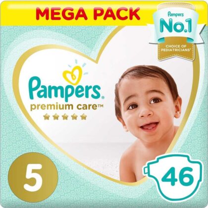 pampers-premium-care-no-5, mega pack, baby diapers