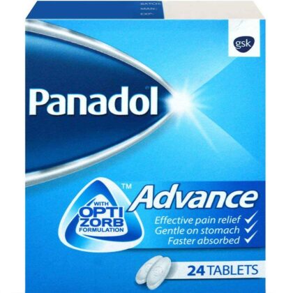 panadol-advance, pain reliever, effective pain relief, gentle on stomach, faster absorbed, analgesic, pain killer