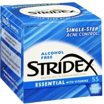 stridex-acne-control-soft-touch-pads-single step acne control, alcohol free