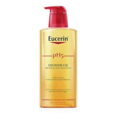 EUCERIN-PH5-SHOWER-OIL-400-ML. preserves skin resilience, for dry sensitive skin