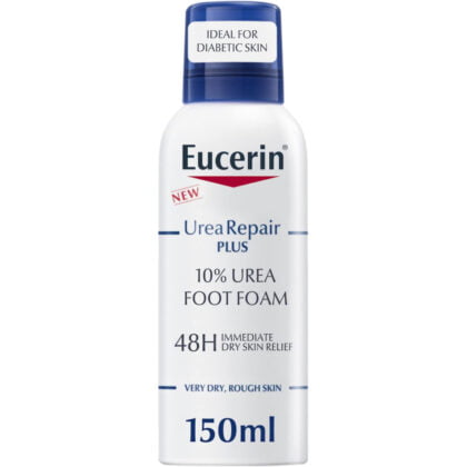 EUCERIN-UREA-REPAIR-FOOT-FOAM-10%-150-ML for dry and rough skin, immediate + 48 h dry skin relief, skincare