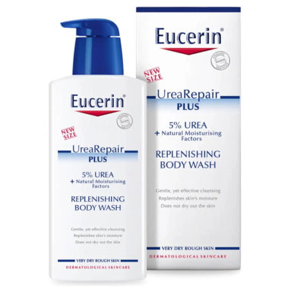 EUCERIN-UREA-REPAIR-PLUS-5%-BODY-WASH-400-ML for dry and rough skin, immediate + 48 h dry skin relief, skincare