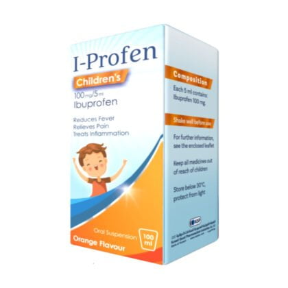 I-PROFEN-SYRUP children, reduces fever, orange flavor, relieves pain, treats inflammation