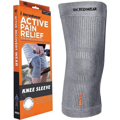 INCREDI-WEAR-KNEE-SLEEVE-GREY, sports injury, active pain relief, back pain