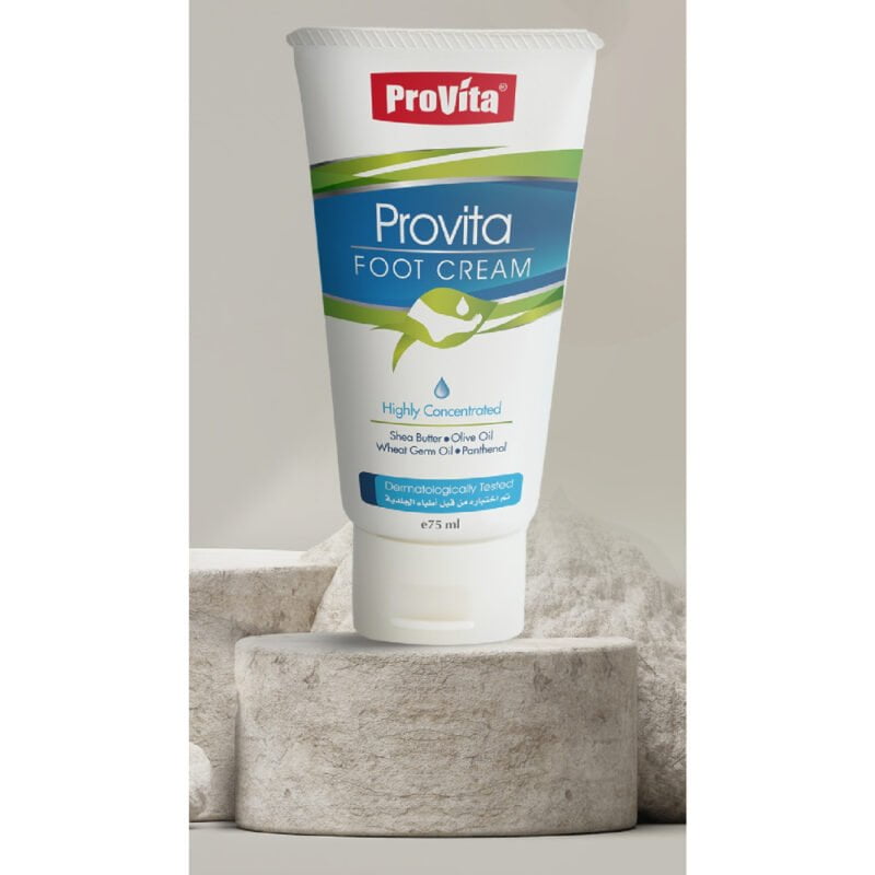 Provita-foot-cream. moisturization, hydration, for cracked heel
