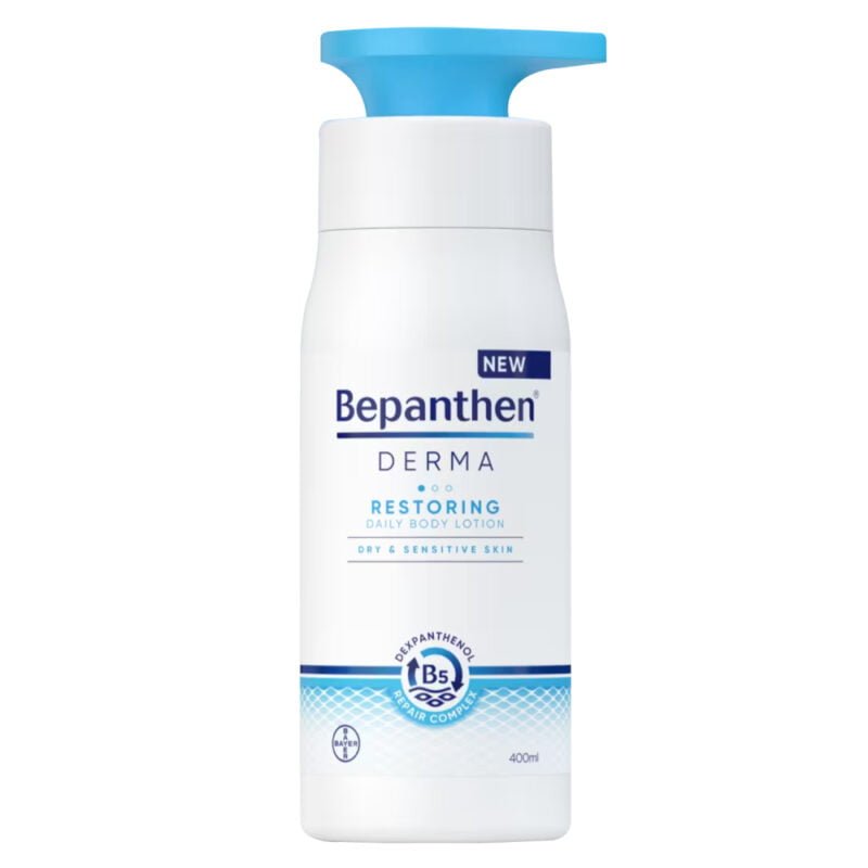 BEPANTHEN-RESTORING-BODY-LOTION-BT-400-ML. moisturizing, skincare, beauty