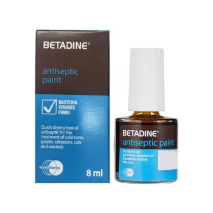 Betadine Antiseptic Paint. first aid