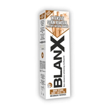 Blanx-Intensive-Stain-Removal-Non-Abrasive-Whitening-Toothpaste. intensive stain removal, non-abrasive whitening toothpaste