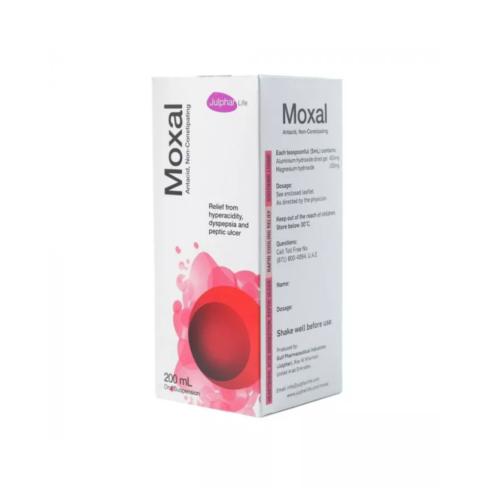 MOXAL 200ML GLASS BOTTLE ORAL SUSPENSION - Al Thiqa Pharmacy