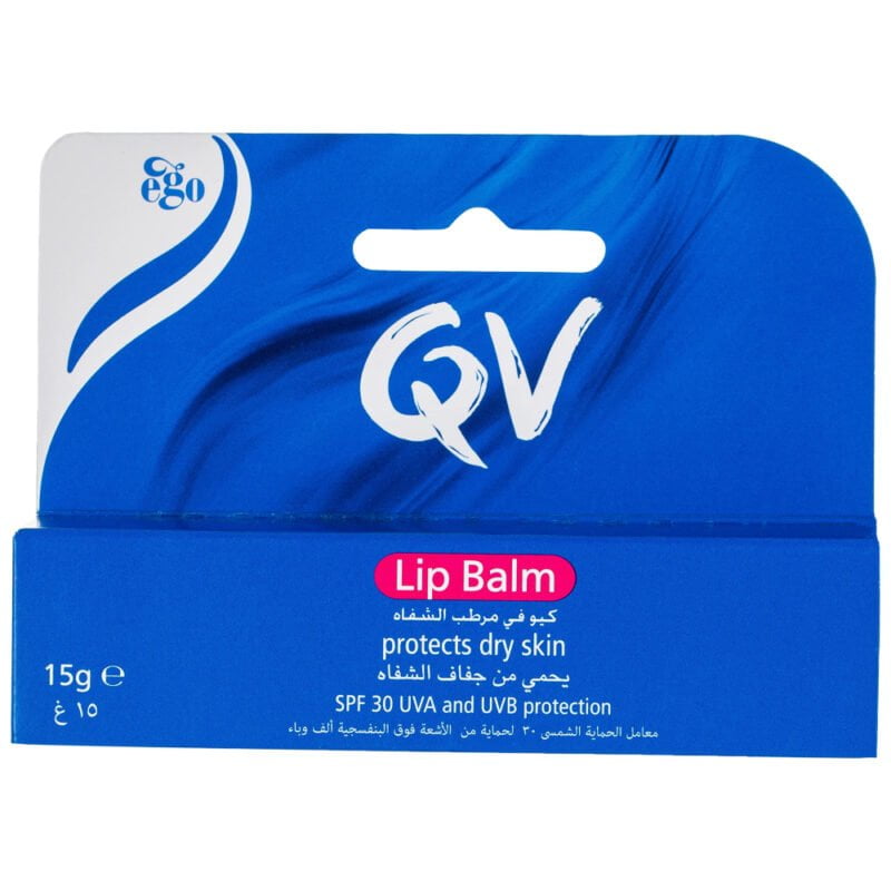 QV-LIP-BALM-FOR-DRY-SKIN- protects dry skin with SPF for lips