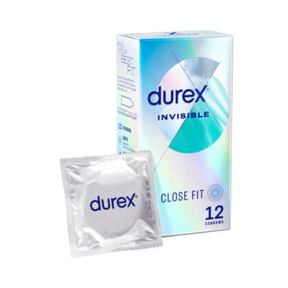 DUREX-INVISIBLE-EXTRA-SENSITIVE-COMDOMS contraceptive, condoms, sexual health