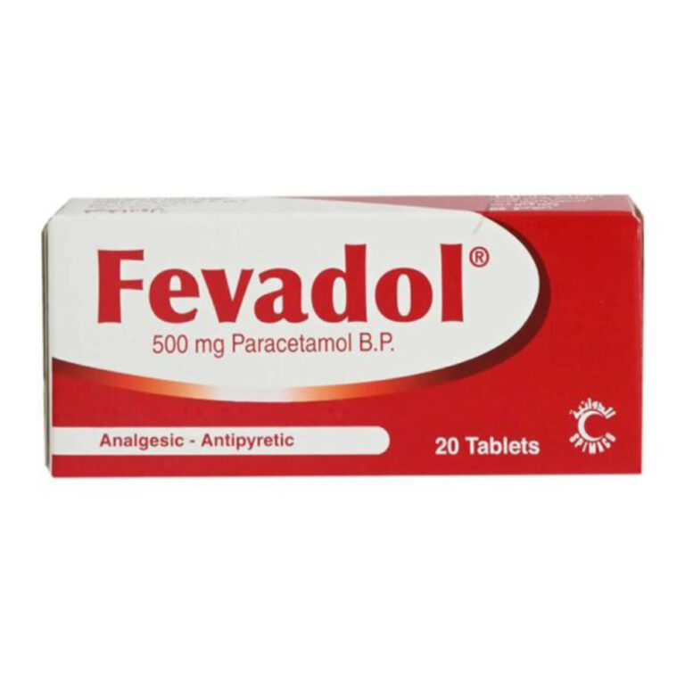 FEVADOL 500MG TABS 20S - Al Thiqa Pharmacy
