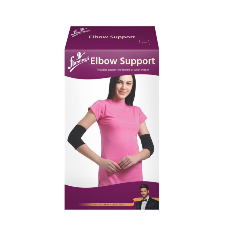 FLAMINGO-ELBOW-SUPPORT-LARGE, provides support to injured or weak elbow