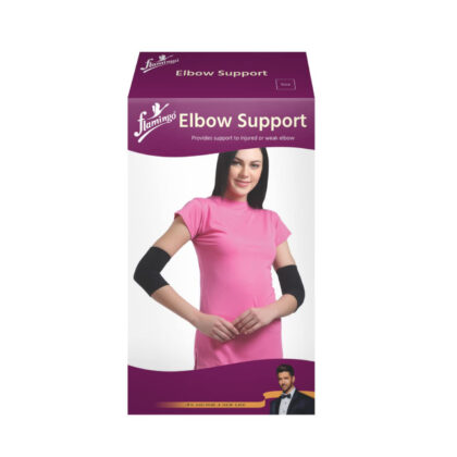 FLAMINGO-ELBOW-SUPPORT-MEDIUM, provides support to injured or weak elbow