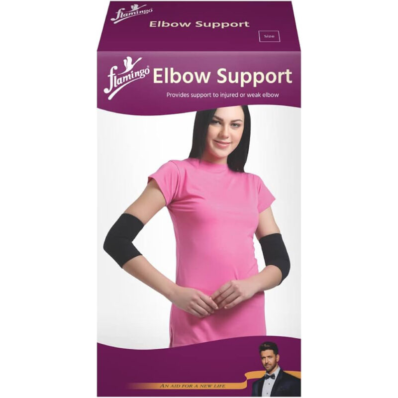 FLAMINGO-ELBOW-SUPPORT-X-LARGE, provides support to injured or weak elbow