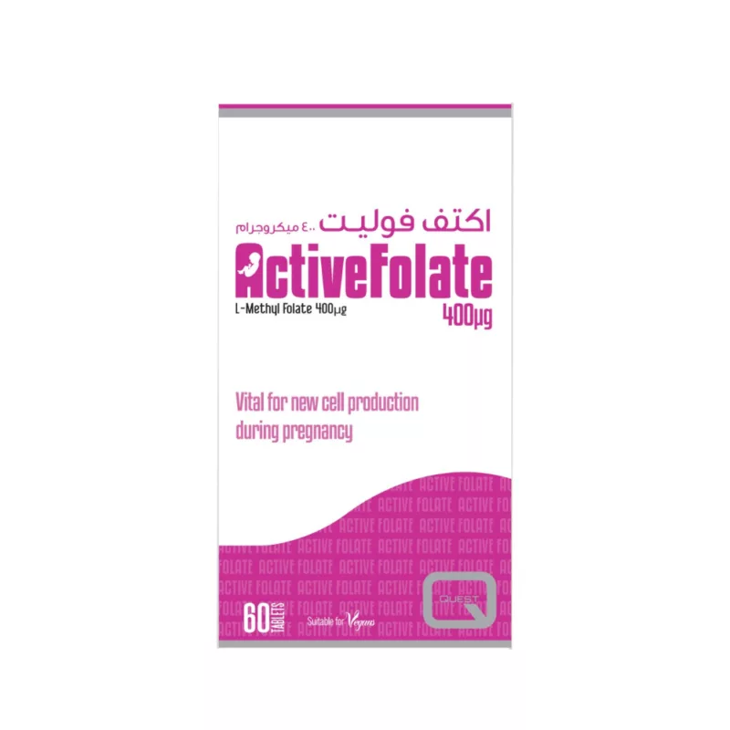 ACTIVE-FOLATE-vital for new cell production during pregnancy, folic acid