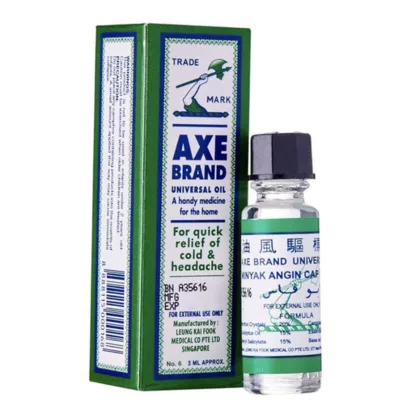 AXE-BRAND-universal-OIL-3-ML, for quick relief of cold and headache