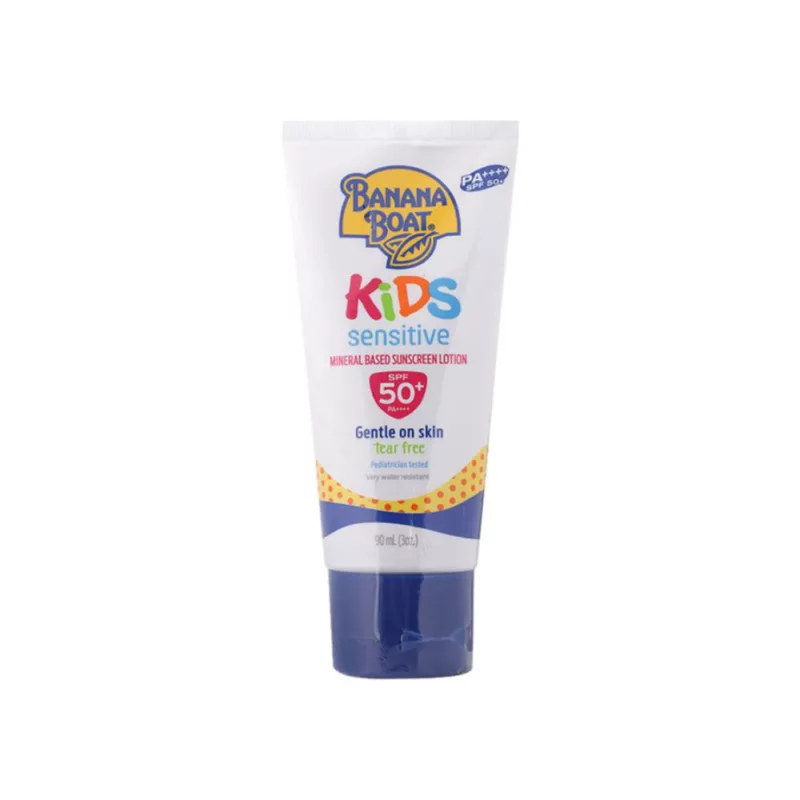 BANANA-BOAT-SENSITIVE-KIDS-LOT-SPF-50-gentle on skin, sun care, skincare