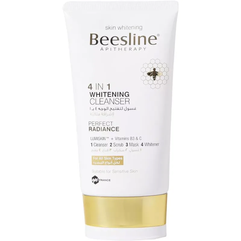 BEESLINE-4-IN-1-CLEANSER-FACIAL-TONER-FRE, whitening cleanser, perfect radiance
