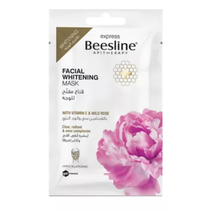 BEESLINE-FACIAL-WHITENING-MASK-skincare, skin care, beauty, with vitamin C and wild roses