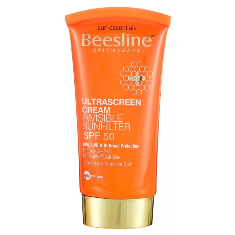 BEESLINE-ULTRA-SCREEN-CREAM-INVISIBLE-SUN-SPF 50. skincare, for delicate skin
