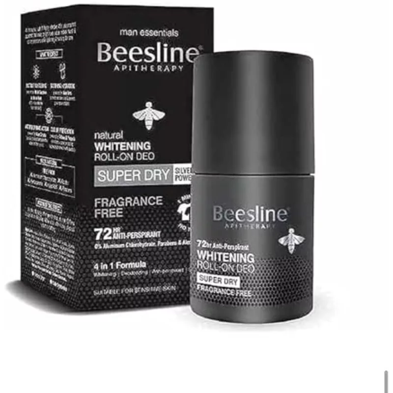 BEESLINE-WHITENING-ROLL-ON-DEO-SUPER-DRY, Deodorant, 48 hrs, anti-perspirant,
