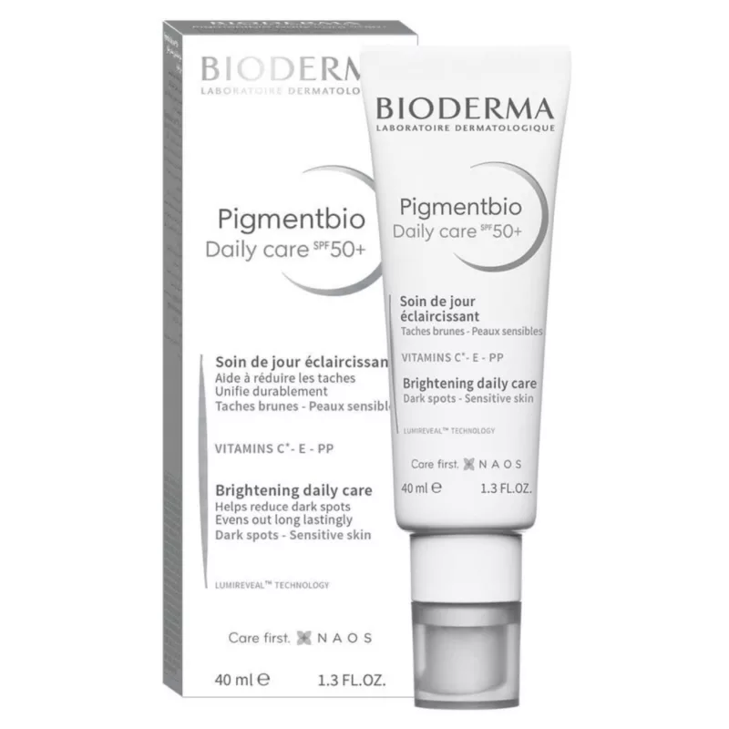 BIODERMA-PIGEMNTBIO-DAILY-CARE-SPF-50+ skincare, skin care, beauty, brightening daily care, reduce dark spots, evens out long lasting dark spots