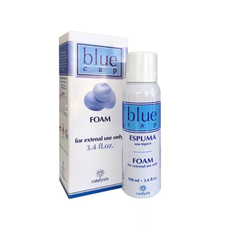 BLUE-CAP-foam-for Psoriasis rehydrating