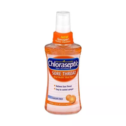 CHLORASEPTIC-CITRUS-THROAT-SPRAY, relieves sore throat, easy to control sprayer, sugar free