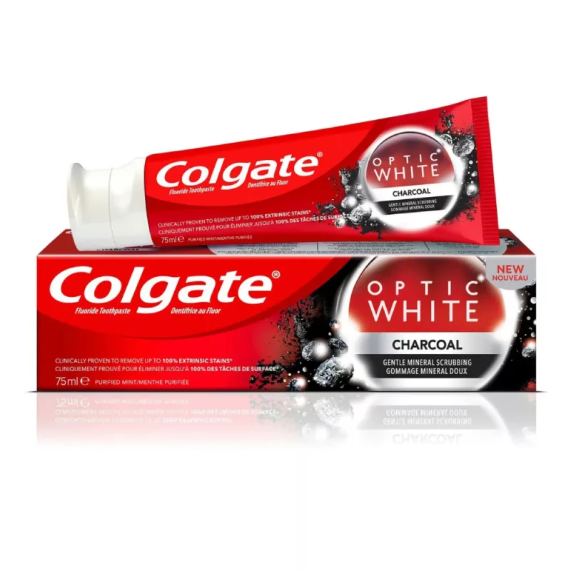 COLGATE-OPTIC-WHITE-CHARCOAL-Tooth paste, dental care