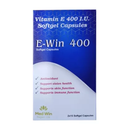 E-WIN-400-SOFT-GEL-CAPSULES-anti oxidant, support vision health, support skin function, support immune function, food supplements, vitamins