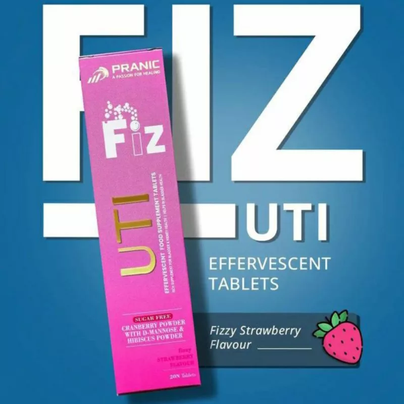 FIZ-UTI-EFFERVESCENT, food supplements, strawberry flavour