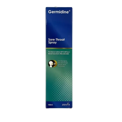 GERMIDINE-ANTISEPTIC-SORE-THROAT-SPRAY dental care, alcohol free, mint flavored, non-staining