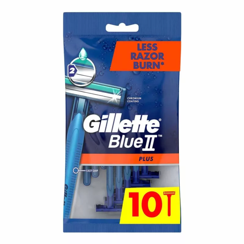 GILLETTE-BLUE, man shaving, less razor burn
