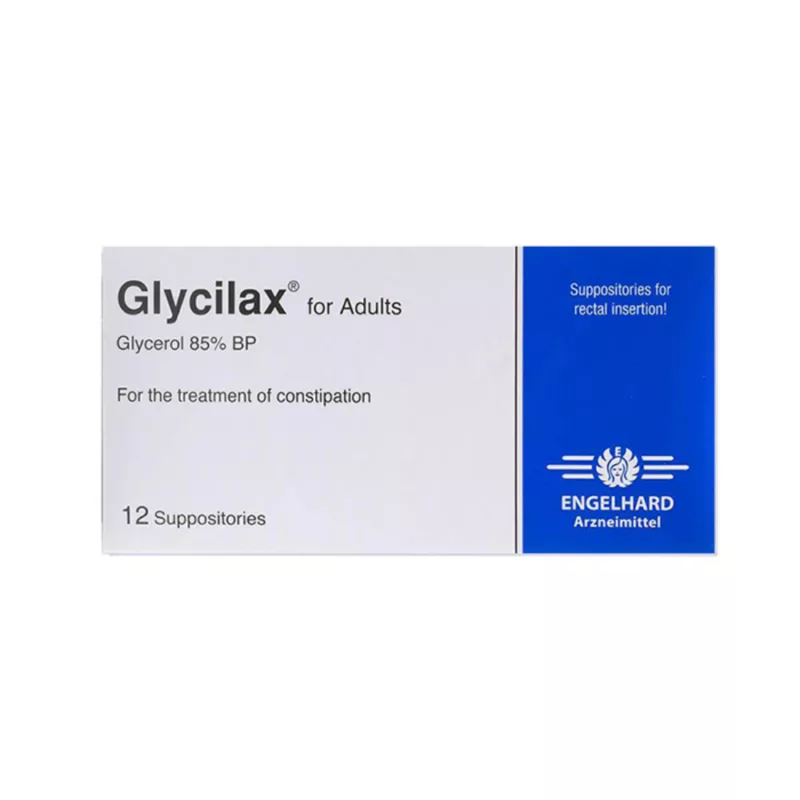 GLYCILAX-ADULT-SUPPOSITORIES-constipation treatment, suppositories, glycerol