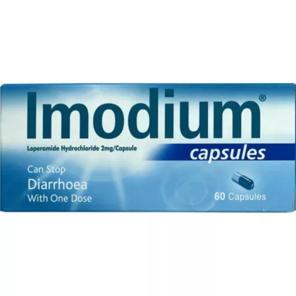 IMODIUM-2-MG-treats diarrhea with one dose, loperamide hydrochloride