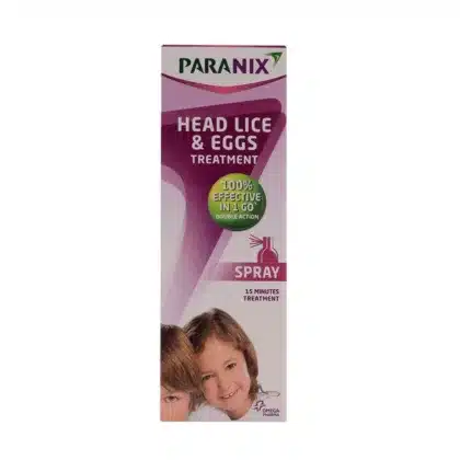 PARANIX-LICE-SPRAY, head lice and eggs treatment, effective double action