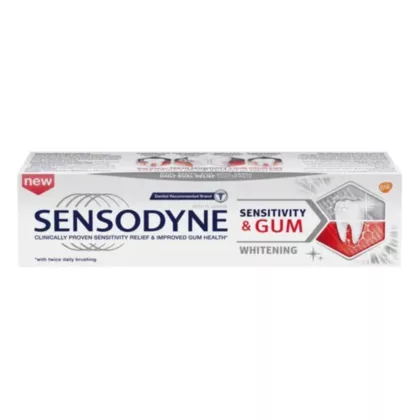 SENSODYNE-Tooth-Paste-75-ML-SENSITIVITY-GUM-WHITENING. dental care, mouth health