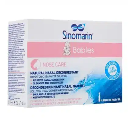 SINOMARIN-BABIES-18S-5-ML-SINGLE-DOSE-VIALS nose care, natural nasal decongestant, relieves nasal congestion, cleanses and moisturizes