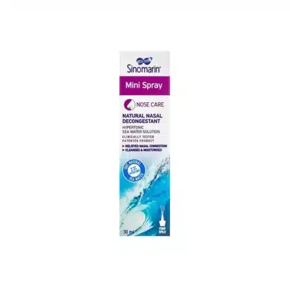 SINOMARIN-ISOTONIC-MINI-SPRAY-0.9%-natural nasal decongestant, sea water solution