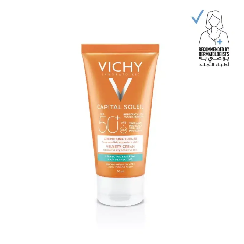 VICHY-CAP-SOL-VELVET-SPF-50+-50-ML skincare, sun care, skin care, sunblock, sun screen