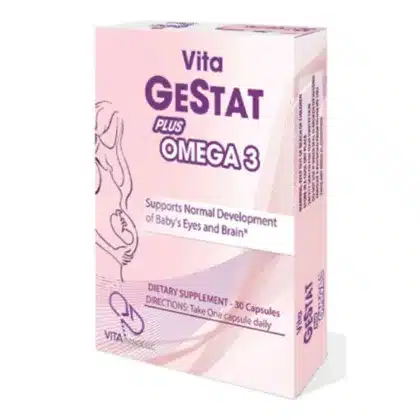 VITA-GESTAT-PLUS-OMEGA-3-30-S-CAPSULE supports normal development of baby's eyes and brain, dietary supplement, for pregnant women