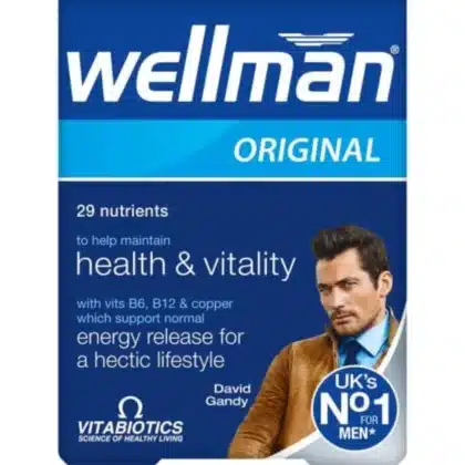 WELLMAN-30-TABLETS, vitabiotics, energy release for a hectic lifestyle, maintain health and vitality