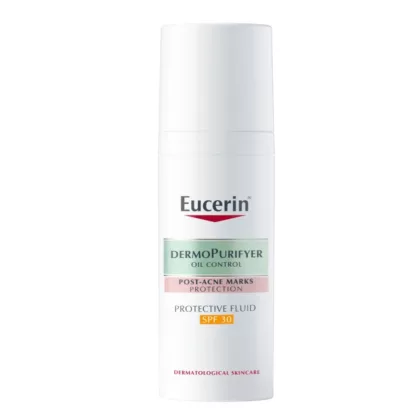 EUCERIN-PURIFYER-UV-FLUID-SPF-30-50-ML. protective fluid, sun care, skincare, skin care, oil control, post-acne marks protection