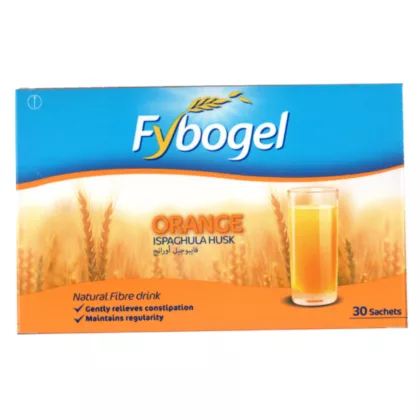 FYBOGEL-ORANGE, gently relieves constipation, maintains regularity