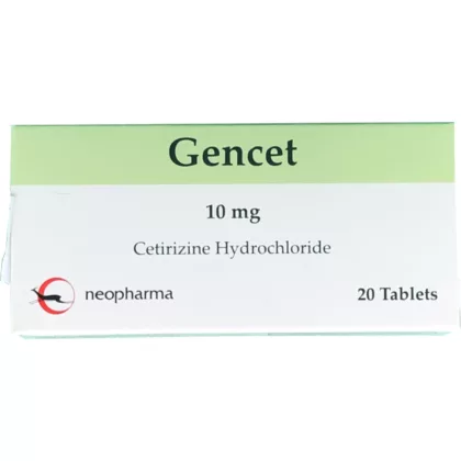 GENCET, treatment of Allergic skin, anti-allergic, anti histamine